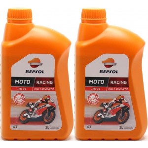 Repsol Motorrad Motoröl MOTO RACING 4T 15W50 1 Liter 2x 1l = 2 Liter