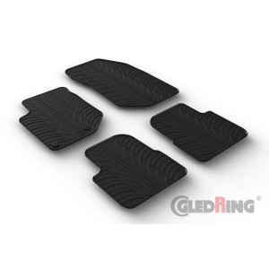 Original Gledring Passform Fußmatten Gummimatten 4 Tlg.+Fixing - Citroen C4 HB 01.2021->