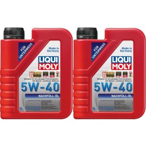 Liqui Moly 1305 Nachfüll Öl 5W-40 Motoröl 2x 1l = 2 Liter