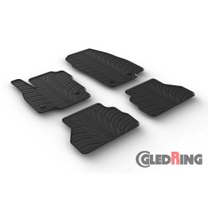 Original Gledring Passform Fußmatten Gummimatten 4 Tlg.+Fixing - Ford B-Max 2015->