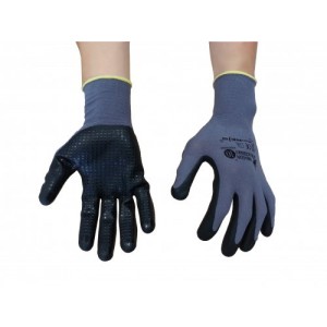 Mechaniker-Handschuhe mit Nitrilnoppen Gr.10