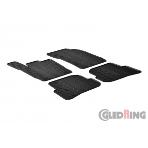 Original Gledring Passform Fußmatten Gummimatten 4 Tlg.+Fixing - Audi A1 2010->11.2018 /3 Türig