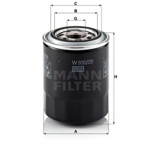 MANN-FILTER W 930/26 - Ölfilter