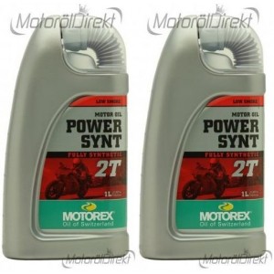 MOTOREX Power Synt 2T vollsynthetisches Motorrad Motoröl 2x 1l = 2 Liter