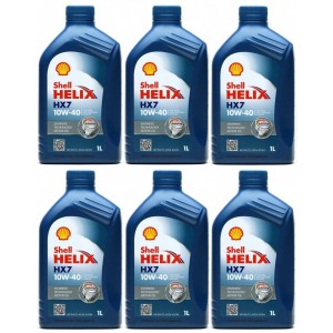 Shell Helix HX7 10W-40 Diesel & Benziner Motoröliter 6x 1l = 6 Liter