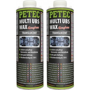 Petec Multi UBS WAX transparent 1000ml Saugdose 2x 1l = 2 Liter