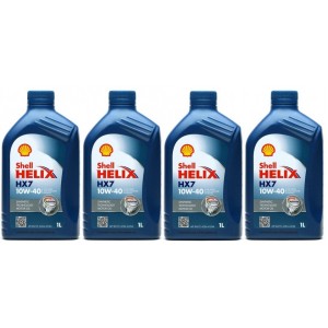 Shell Helix HX7 10W-40 Diesel & Benziner Motoröliter 4x 1l = 4 Liter