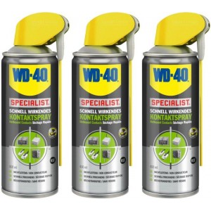 WD-40 SPECIALIST Smart Straw Schnell wirkender Kontaktspray 3x 400 Milliliter