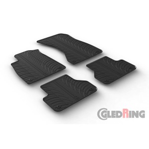 Original Gledring Passform Fußmatten Gummimatten 4 Tlg.+Fixing - Audi A5 Sportback 12.2016-> 5 Türig