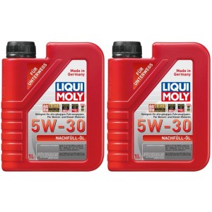 Liqui Moly 21286 Nachfüll-Öl 5W-30 Motoröl 2x 1l = 2 Liter