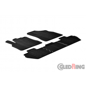 Original Gledring Passform Fußmatten Gummimatten 5 Tlg.+Fixing - Peugeot Partner 2008-> 2015->11.2018