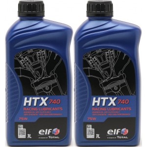 Elf HTX 740 Racing Getriebeöl 75W 2-Takt Motorrad Motoröl 2x 1l = 2 Liter