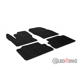 Original Gledring Passform Fußmatten Gummimatten 4 Tlg.+Fixing - Ford Kuga 2013-2016