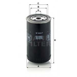 MANN-FILTER W 950/7 - Ölfilter