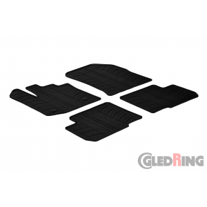 Original Gledring Passform Fußmatten Gummimatten 4 Tlg.+Fixing - Dacia Lodgy 2012->