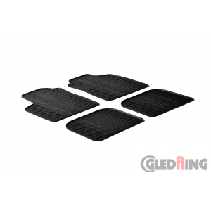 Original Gledring Passform Fußmatten Gummimatten 4 Tlg. - Fiat Panda 2003-2011