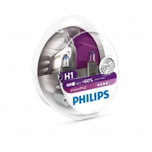 Philips H1 12V 55W P14,5s Vision Plus +60% 2st.