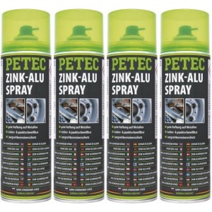 Petec Zink-Alu Spray 4x 500ml
