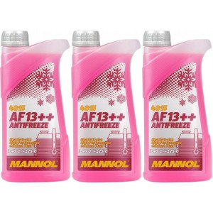 MANNOL Kühlerfrostschutz AF13++ Fertigmischung (- 40°C) 3x 1l = 3 Liter