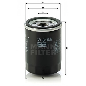 MANN-FILTER W 610/9 - Ölfilter