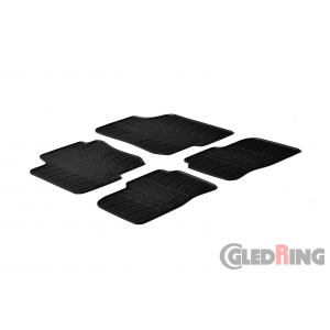 Original Gledring Passform Fußmatten Gummimatten 4 Tlg. - Hyundai i30 2007-2011