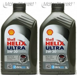 Shell Helix Ultra ECT C3 5W-30 PKW-Motoröl 2x 1l = 2 Liter
