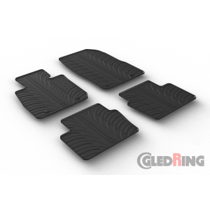 Original Gledring Passform Fußmatten Gummimatten 4 Tlg.+Fixing - Mazda CX-3 01.2015->