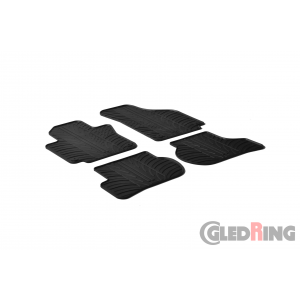 Original Gledring Passform Fußmatten Gummimatten 4 Tlg.+Fixing - Seat Toledo 3 2005-2012
