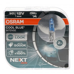 Osram Cool Blue Intense Next Gen Glühlampe H1 P14.5s 12V 55W >5000K Doppelpack