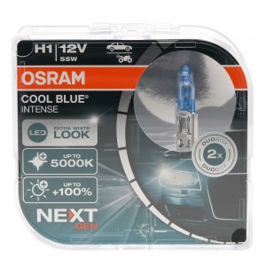 Osram Glühlampe H1 12V 55W P14.5s Cool Blue INTENSE NextGen. 5000K +100% Duo 2st.