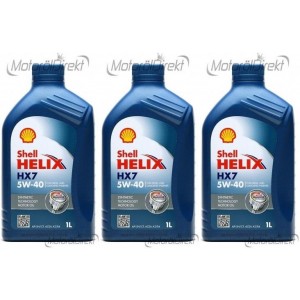 Shell Helix HX7 5W-40 Motoröl 3x 1l = 3 Liter