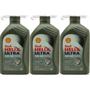 Shell Helix Ultra 5W-40 Motoröl 3x 1l = 3 Liter