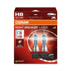 Osram Night Breaker® Laser Glühlampe H8 PGJ19-1 12V 35W Doppelpack