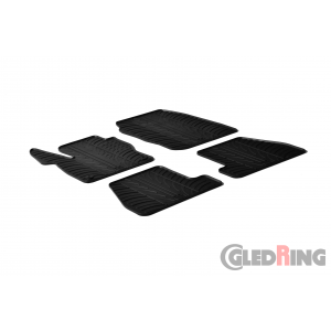 Original Gledring Passform Fußmatten Gummimatten 4 Tlg.+Fixing - Ford Focus 2011-01.2015