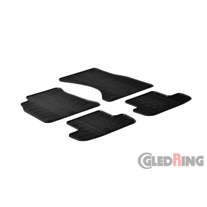 Original Gledring Passform Fußmatten Gummimatten 4 Tlg.+Fixing - Audi A4 2007-10.2015