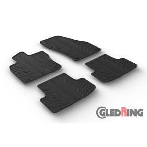 Original Gledring Passform Fußmatten Gummimatten 4 Tlg.+Fixing - Skoda Karoq 11.2017->