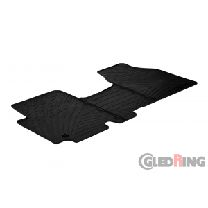 Original Gledring Passform Fußmatten Gummimatten 3 Tlg.+Fixing - Renault Trafic 2001-2009/2010-10.2014