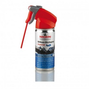 Nigrin 72240 Performance Silikon- Gleitspray 100ml Hybrid Gleitspray, für Kunststoff, Holz, Gummi und Metall, intensiv und langanhaltend