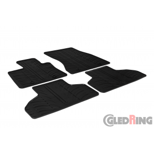 Original Gledring Passform Fußmatten Gummimatten 4 Tlg.+Fixing - BMW X5 2013->10.2018