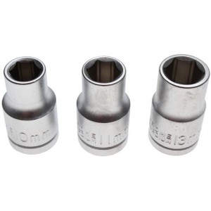 BGS 15123 Steckschlüsseleinsatz-Satz | Antrieb 12,5 mm (1/2"") | SW 10 - 11 - 13 mm | 3-tlg.