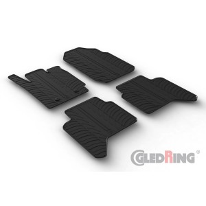 Original Gledring Passform Fußmatten Gummimatten 4 Tlg.+Fixing - Ford Ranger 05.2013->