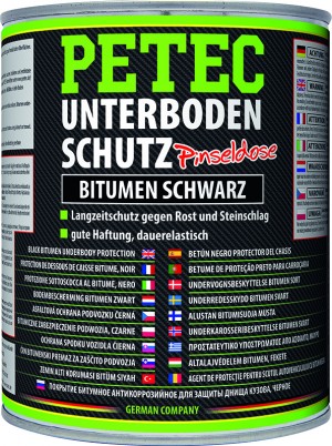 Petec Unterbodenschutz Bitumen Pinseldose schwarz 1000ml
