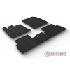 Original Gledring Passform Fußmatten Gummimatten 5 Tlg.+Fixing - Opel Combo 09.2018-> mit klappbarem Beifahrersitz runder Fixing
