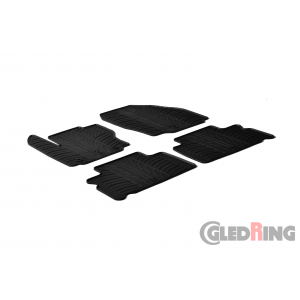 Original Gledring Passform Fußmatten Gummimatten 4 Tlg.+Fixing - Ford Galaxy 2006-2010