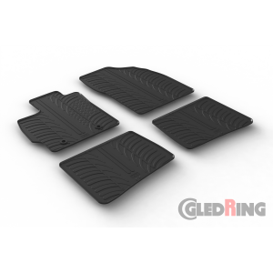 Original Gledring Passform Fußmatten Gummimatten 4 Tlg.+Fixing - Toyota Prius 2009->2016