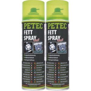 Petec Fettspray (weiß) Fett Spray 2x 500ml