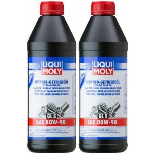 Liqui Moly 4406 Hypoid-Getriebeöl (GL5) SAE 80W-90 Flasche 2x 1l = 2 Liter