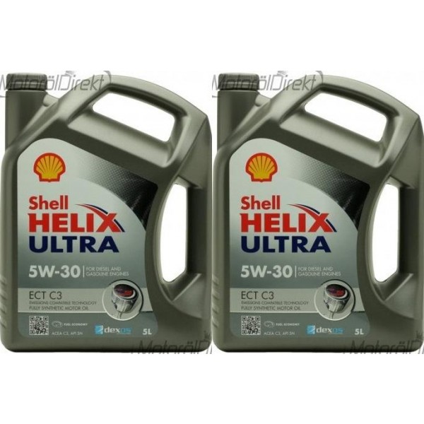Shell Helix Ultra ECT C3 5W-30 PKW-Motoröl 2x 5 = 10