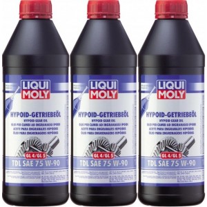 Liqui Moly 1407 Hypoid Getriebeöl TDL SAE 75W-90 GL4/GL5 3x 1l = 3 Liter