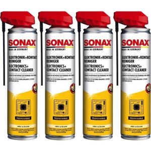 SONAX Elektronik + KontaktReiniger mit EasySpray 4x 400 Milliliter